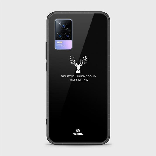 Vivo V21e Cover - Nice Series - D39 - HQ Ultra Shine Premium Infinity Glass Soft Silicon Borders Case ( Fast Delivery )