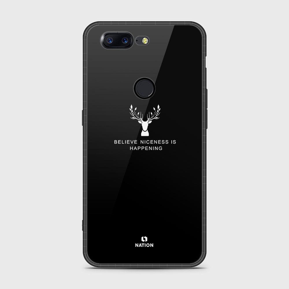 OnePlus 5T Cover- Nice Series - D27 - HQ Ultra Shine Premium Infinity Glass Soft Silicon Borders Case ( Fast Delivery )