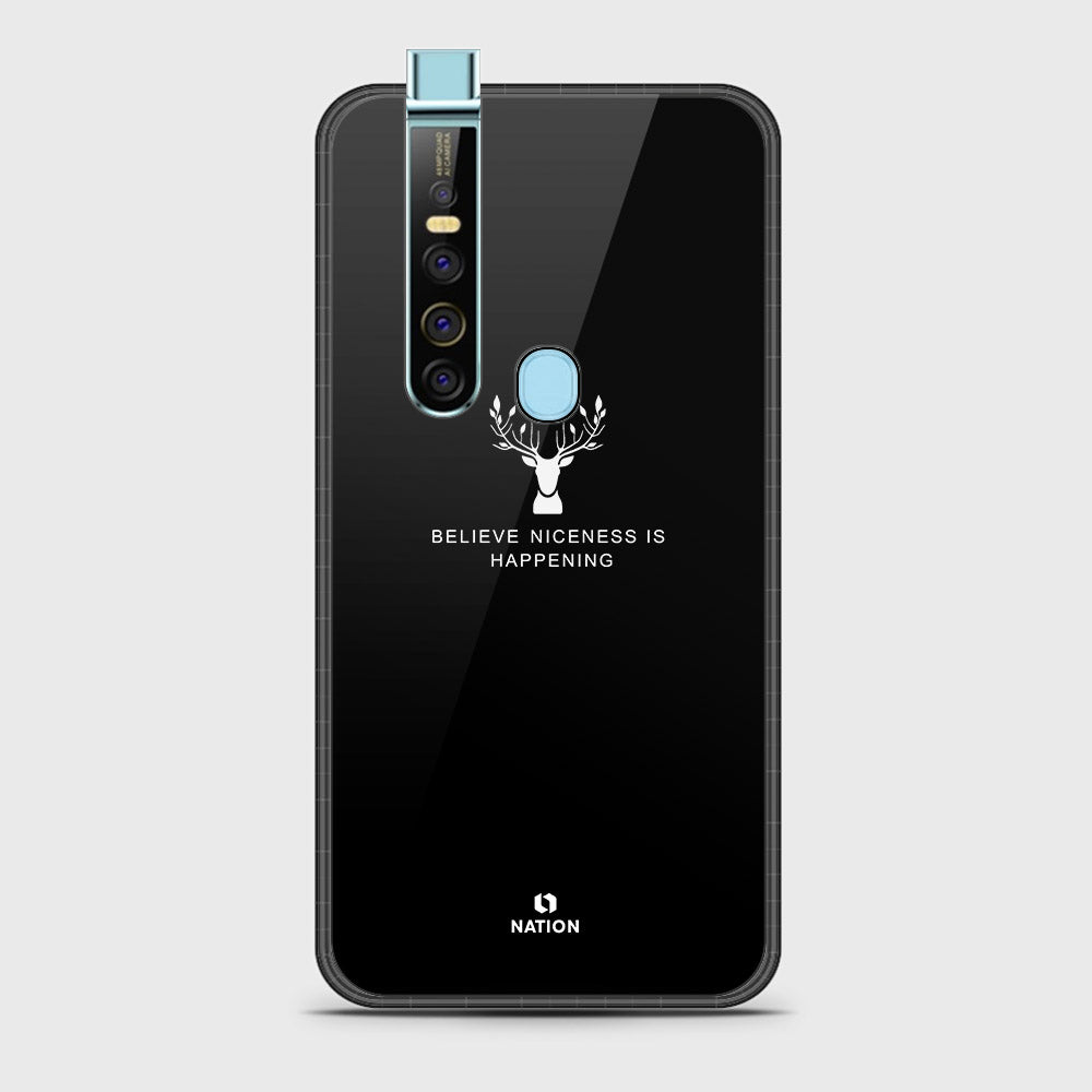 Tecno Camon 15 Premier Cover- Nice Series - D22 -HQ Ultra Shine Premium Infinity Glass Soft Silicon Borders Case G56 ( Fast Delivery )