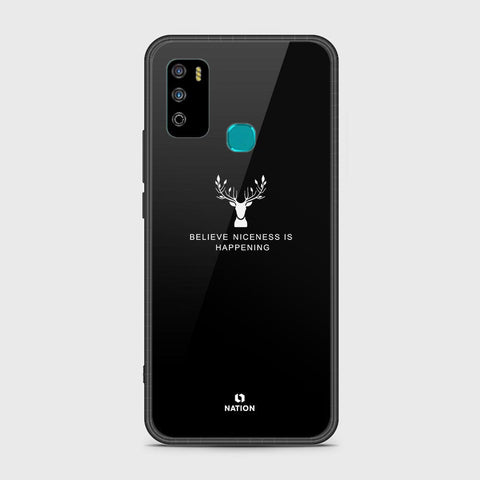 Infinix Hot 9 Play Cover- Nice Series - ( D5 ) HQ Ultra Shine Premium Infinity Glass Soft Silicon Borders Case ( Fast Delivery )