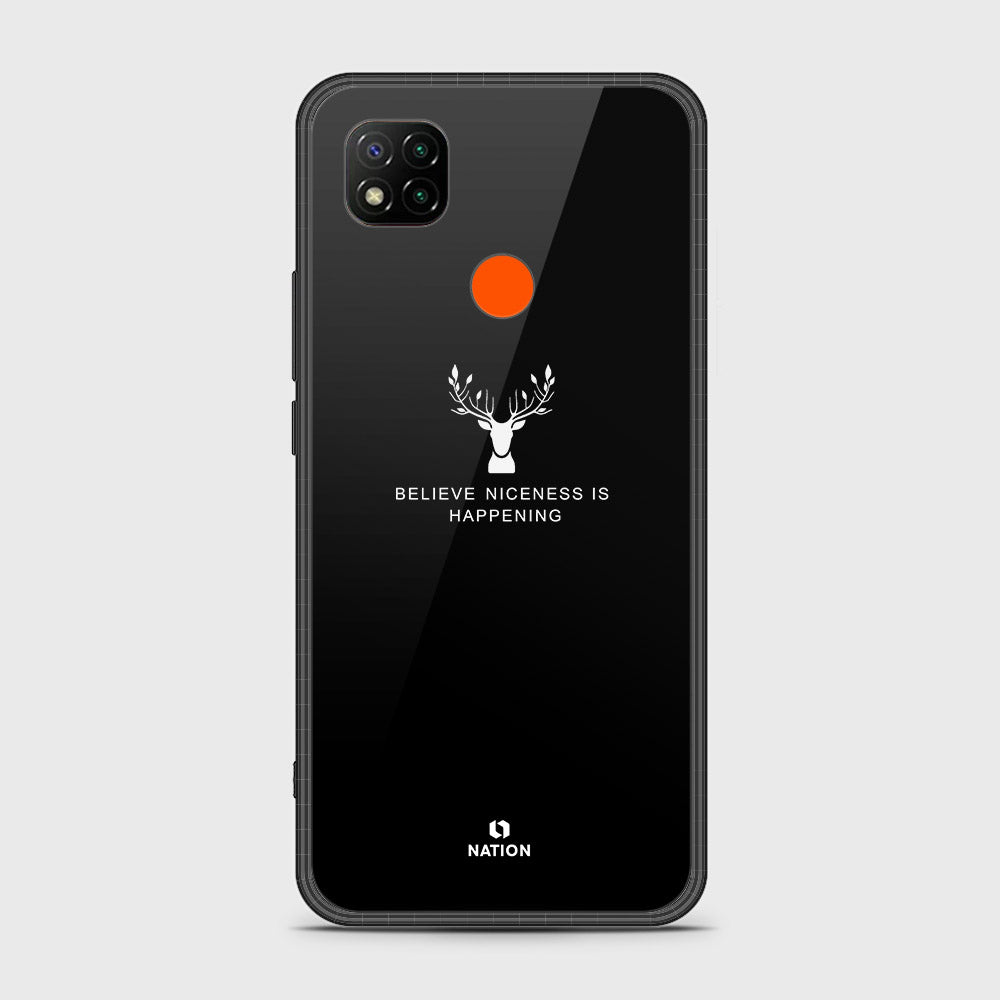 Xiaomi Redmi 9C Cover- Nice Series - D37 - HQ Ultra Shine Premium Infinity Glass Soft Silicon Borders Case ( Fast Delivery )