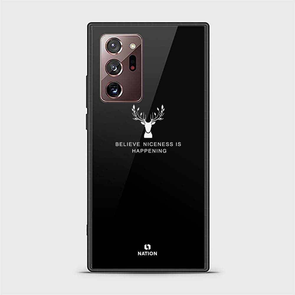 Samsung Galaxy Note 20 Ultra Cover - Nice Series - D40 - HQ Ultra Shine Premium Infinity Glass Soft Silicon Borders Case ( fast Delivery )