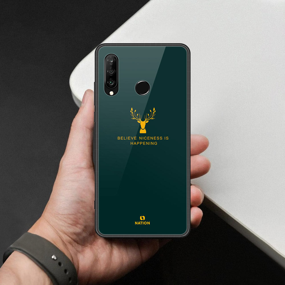 Huawei Nova 4e Cover - Nice Series - HQ Ultra Shine Premium Infinity Glass Soft Silicon Borders Case
