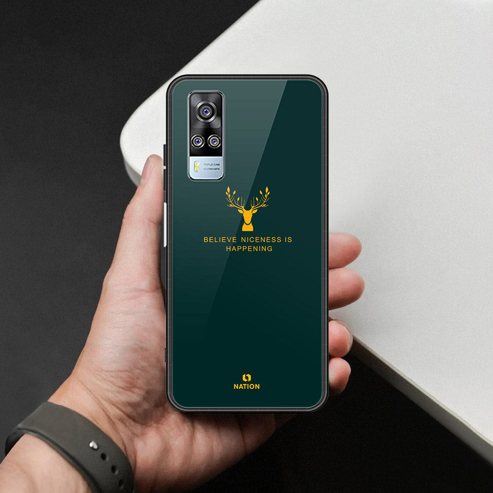Vivo Y33 Cover - Nice Series - HQ Ultra Shine Premium Infinity Glass Soft Silicon Borders Case