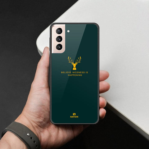 Samsung Galaxy S21 Plus 5G Cover - Nice Series - HQ Ultra Shine Premium Infinity Glass Soft Silicon Borders Case