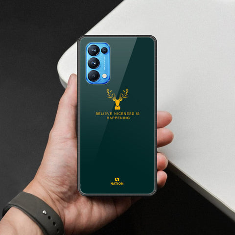 Oppo Reno 5 Pro 5G Cover - Nice Series - HQ Ultra Shine Premium Infinity Glass Soft Silicon Borders Case