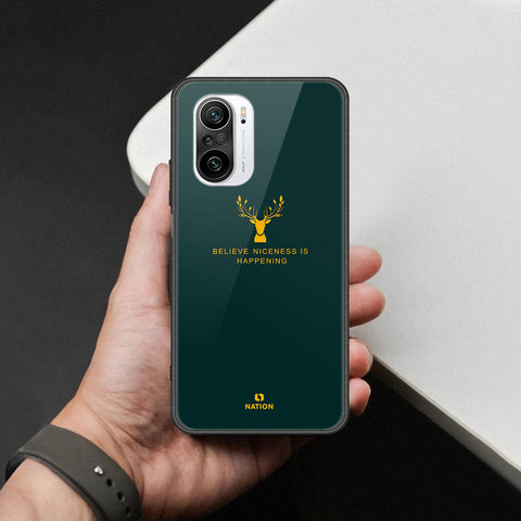 Xiaomi Redmi K40 Cover - Nice Series - HQ Ultra Shine Premium Infinity Glass Soft Silicon Borders Case