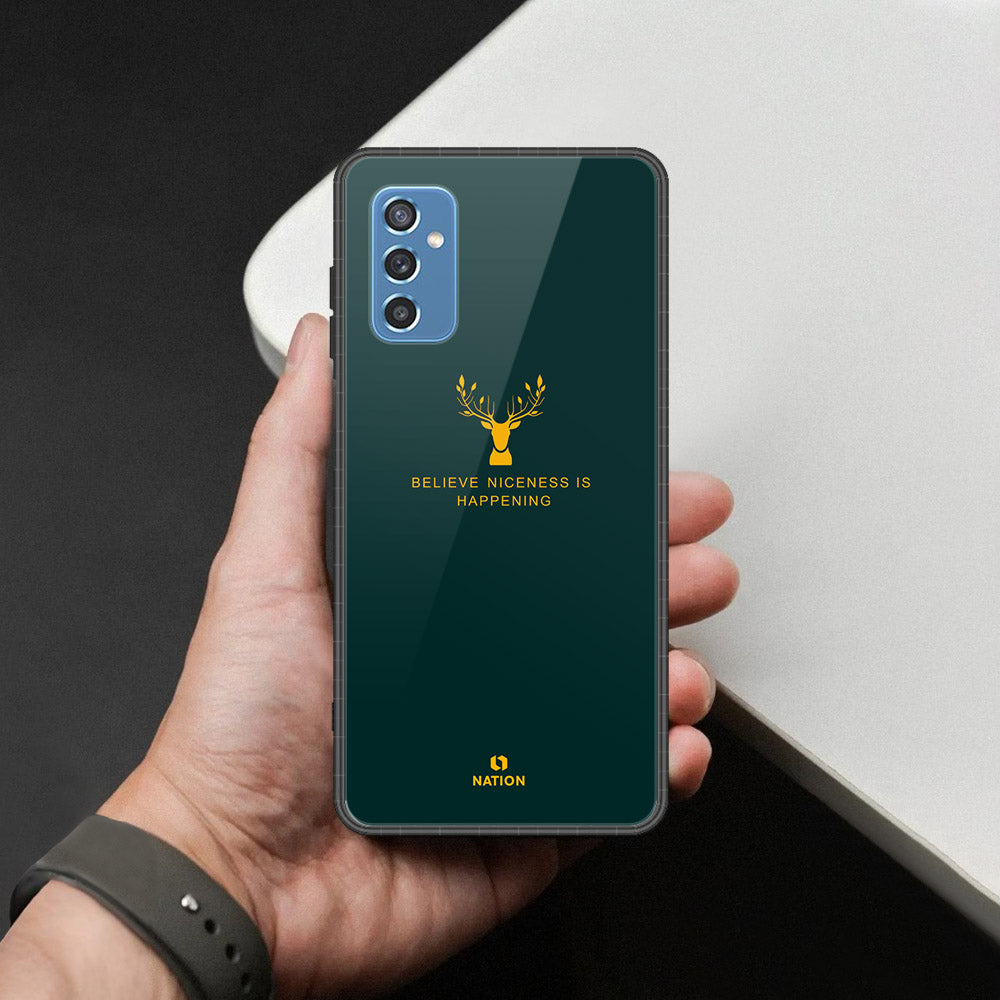Samsung Galaxy M52 5G Cover - Nice Series - HQ Ultra Shine Premium Infinity Glass Soft Silicon Borders Case
