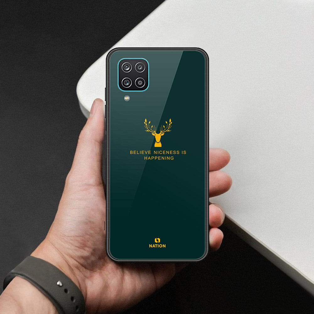 Samsung Galaxy A12 Nacho Cover - Nice Series - HQ Ultra Shine Premium Infinity Glass Soft Silicon Borders Case