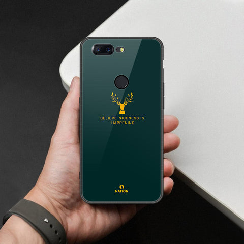 OnePlus 5T Cover - Nice Series - HQ Ultra Shine Premium Infinity Glass Soft Silicon Borders Case