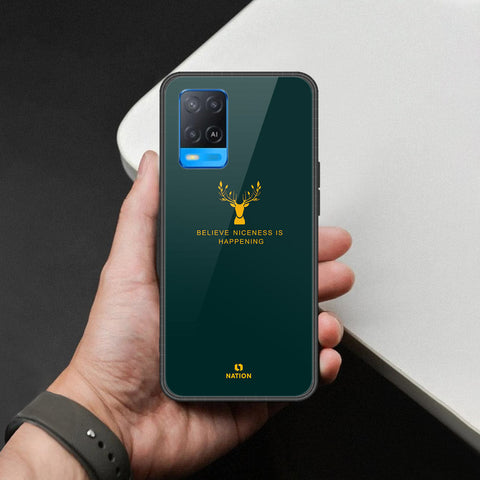 Oppo A54 4G Cover - Nice Series - HQ Ultra Shine Premium Infinity Glass Soft Silicon Borders Case