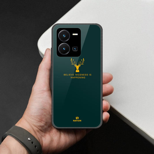 Vivo Y35 4G Cover - Nice Series - HQ Ultra Shine Premium Infinity Glass Soft Silicon Borders Case