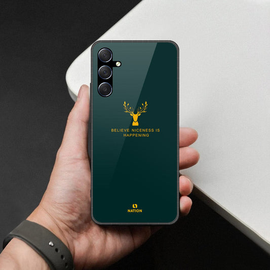 Samsung Galaxy M34 5G Cover - Nice Series - HQ Ultra Shine Premium Infinity Glass Soft Silicon Borders Case