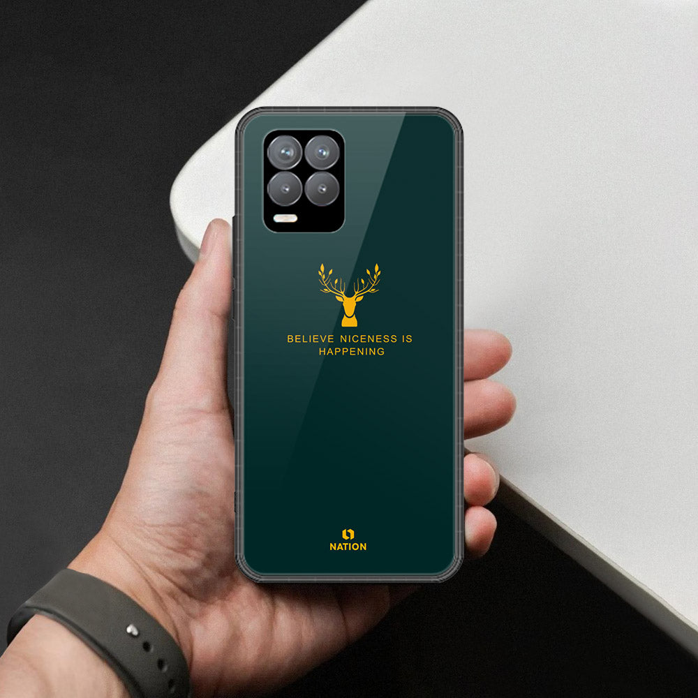 Realme 8 Pro Cover - Nice Series - HQ Ultra Shine Premium Infinity Glass Soft Silicon Borders Case