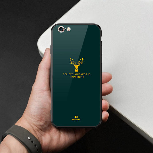 iPhone 6S / 6 Cover - Nice Series - HQ Ultra Shine Premium Infinity Glass Soft Silicon Borders Case