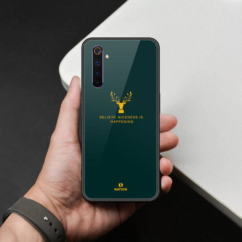 Realme 6 Pro Cover - Nice Series - HQ Ultra Shine Premium Infinity Glass Soft Silicon Borders Case