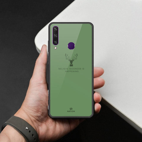 Huawei Y6p Cover - Nice Series - HQ Ultra Shine Premium Infinity Glass Soft Silicon Borders Case