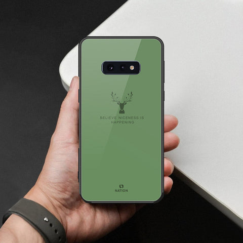 Samsung Galaxy S10e Cover - Nice Series - HQ Ultra Shine Premium Infinity Glass Soft Silicon Borders Case