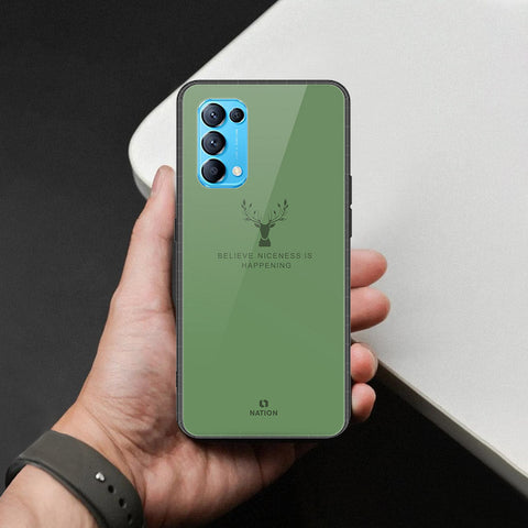Oppo Find X3 Lite Cover - Nice Series - HQ Ultra Shine Premium Infinity Glass Soft Silicon Borders Case