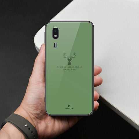 Samsung Galaxy A2 Core Cover - Nice Series - HQ Ultra Shine Premium Infinity Glass Soft Silicon Borders Case