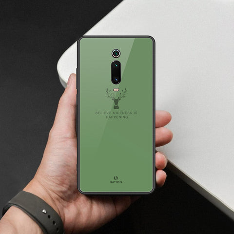 Xiaomi Mi 9T Cover - Nice Series - HQ Ultra Shine Premium Infinity Glass Soft Silicon Borders Case