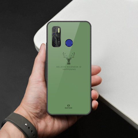 Infinix Hot 9 Pro Cover - Nice Series - HQ Ultra Shine Premium Infinity Glass Soft Silicon Borders Case