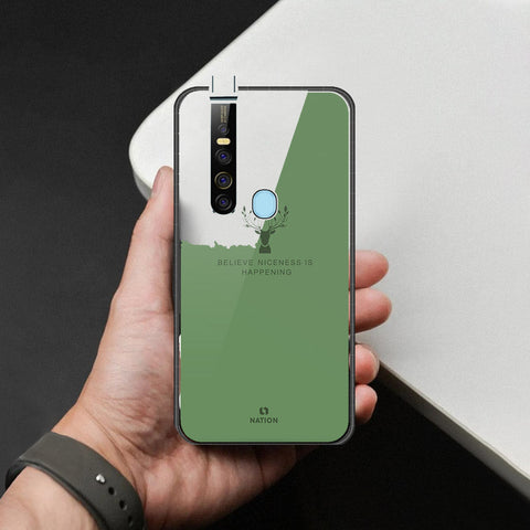 Tecno Camon 15 Premier Cover - Nice Series - HQ Ultra Shine Premium Infinity Glass Soft Silicon Borders Case