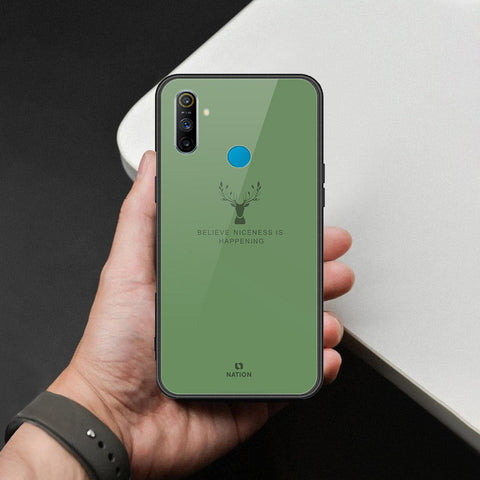 Realme 5s Cover - Nice Series - HQ Ultra Shine Premium Infinity Glass Soft Silicon Borders Case