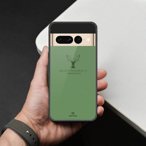 Google Pixel 7 Pro Cover - Nice Series - HQ Ultra Shine Premium Infinity Glass Soft Silicon Borders Case