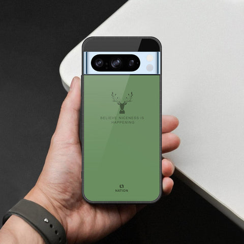 Google Pixel 8 Pro Cover - Nice Series - HQ Ultra Shine Premium Infinity Glass Soft Silicon Borders Case