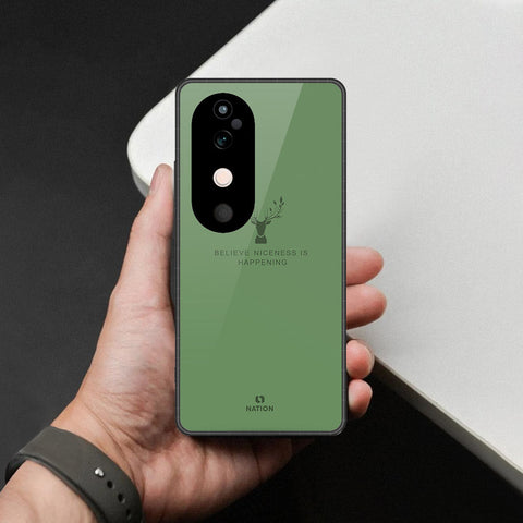 Vivo S19 Cover - Nice Series - HQ Ultra Shine Premium Infinity Glass Soft Silicon Borders Case