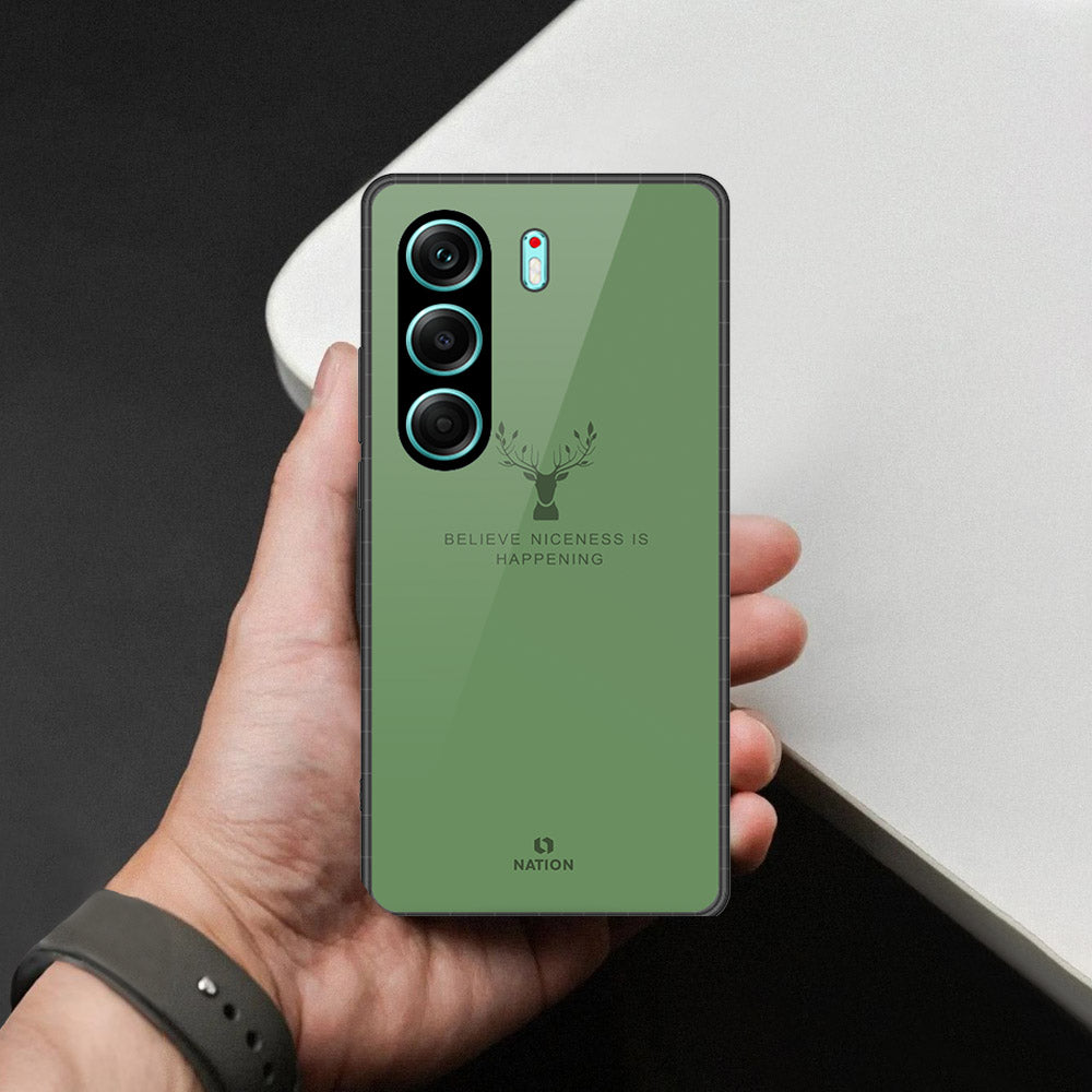 Tecno Camon 40 Pro Cover - Nice Series - HQ Ultra Shine Premium Infinity Glass Soft Silicon Borders Case (Fast Delivery)