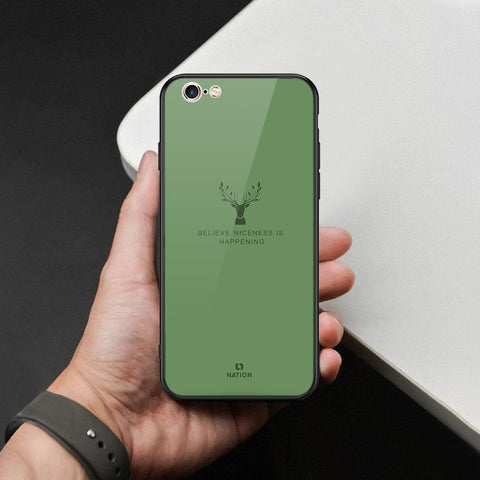 iPhone 6S / 6 Cover - Nice Series - HQ Ultra Shine Premium Infinity Glass Soft Silicon Borders Case