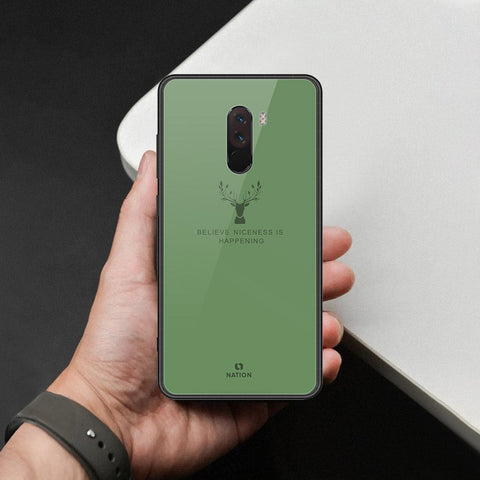 Xiaomi Pocophone F1 Cover - Nice Series - HQ Ultra Shine Premium Infinity Glass Soft Silicon Borders Case