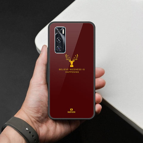Vivo V20 SE Cover - Nice Series - HQ Ultra Shine Premium Infinity Glass Soft Silicon Borders Case