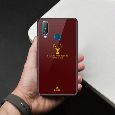 Vivo Y17 Cover - Nice Series - HQ Ultra Shine Premium Infinity Glass Soft Silicon Borders Case