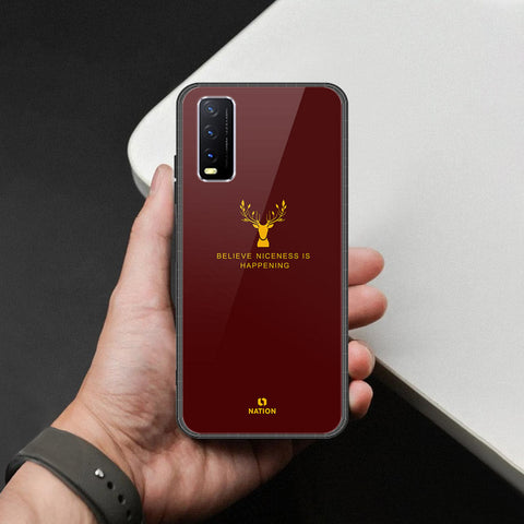 Vivo Y12s Cover - Nice Series - HQ Ultra Shine Premium Infinity Glass Soft Silicon Borders Case