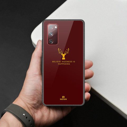 Samsung Galaxy S20 FE Cover - Nice Series - HQ Ultra Shine Premium Infinity Glass Soft Silicon Borders Case