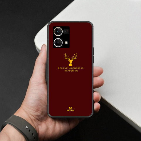 Oppo F21 Pro 4G Cover - Nice Series - HQ Ultra Shine Premium Infinity Glass Soft Silicon Borders Case