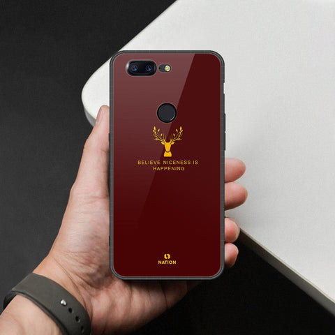 OnePlus 5T Cover - Nice Series - HQ Ultra Shine Premium Infinity Glass Soft Silicon Borders Case
