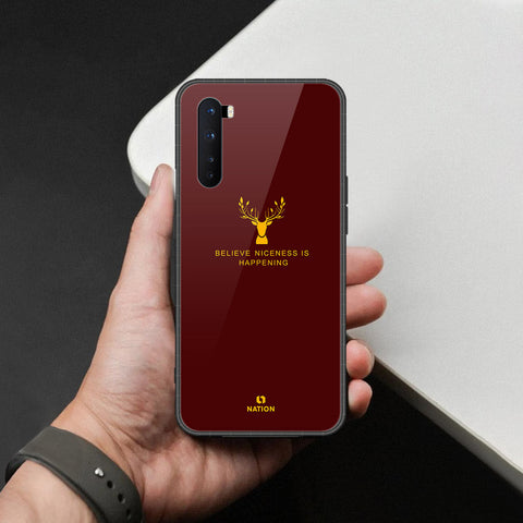 OnePlus Nord Cover - Nice Series - HQ Ultra Shine Premium Infinity Glass Soft Silicon Borders Case