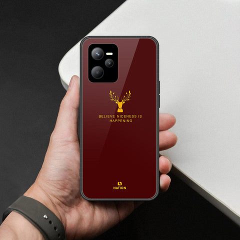 Realme V25 Cover - Nice Series - HQ Ultra Shine Premium Infinity Glass Soft Silicon Borders Case