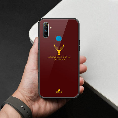 Realme 5s Cover - Nice Series - HQ Ultra Shine Premium Infinity Glass Soft Silicon Borders Case
