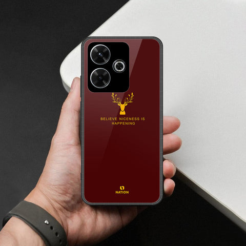 Xiaomi Redmi Note 13R Cover - Nice Series - HQ Ultra Shine Premium Infinity Glass Soft Silicon Borders Case