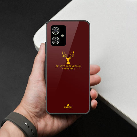 Motorola Moto G64 Cover - Nice Series - HQ Ultra Shine Premium Infinity Glass Soft Silicon Borders Case