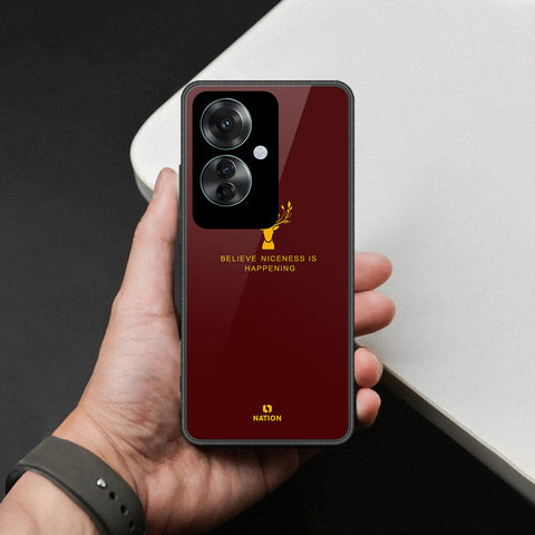 Oppo Reno 11F 5G Cover - Nice Series - HQ Ultra Shine Premium Infinity Glass Soft Silicon Borders Case