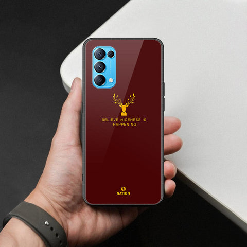 Oppo Reno 5 5G Cover - Nice Series - HQ Ultra Shine Premium Infinity Glass Soft Silicon Borders Case
