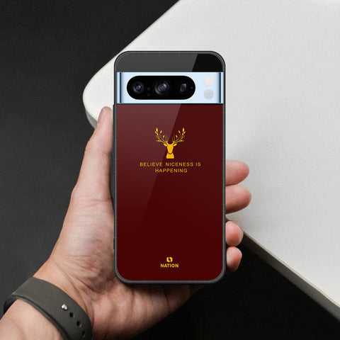 Google Pixel 8 Pro Cover - Nice Series - HQ Ultra Shine Premium Infinity Glass Soft Silicon Borders Case