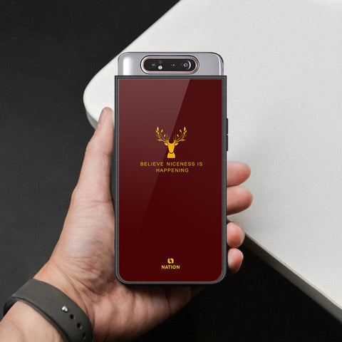 Samsung Galaxy A90 Cover - Nice Series - HQ Ultra Shine Premium Infinity Glass Soft Silicon Borders Case