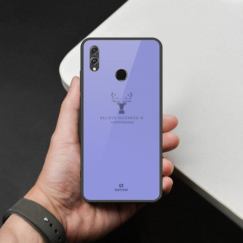 Huawei Honor 8X Cover - Nice Series - HQ Ultra Shine Premium Infinity Glass Soft Silicon Borders Case